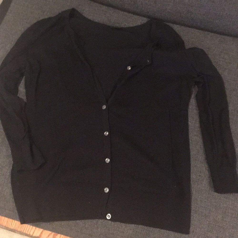 Black cardigan